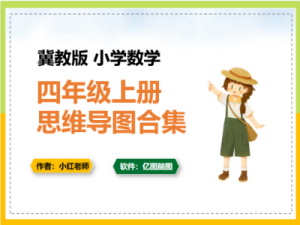 冀教版小学数学四年级上册思维导图