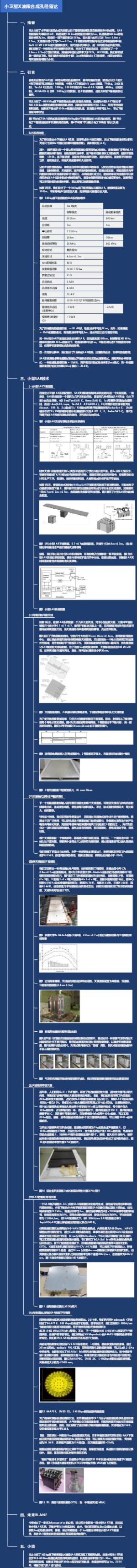 小卫星X波段合成孔径雷达