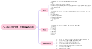 一级建造师八、施工进度管理--配套章节练习题