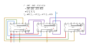 实验01组合逻辑电路的设计连线图