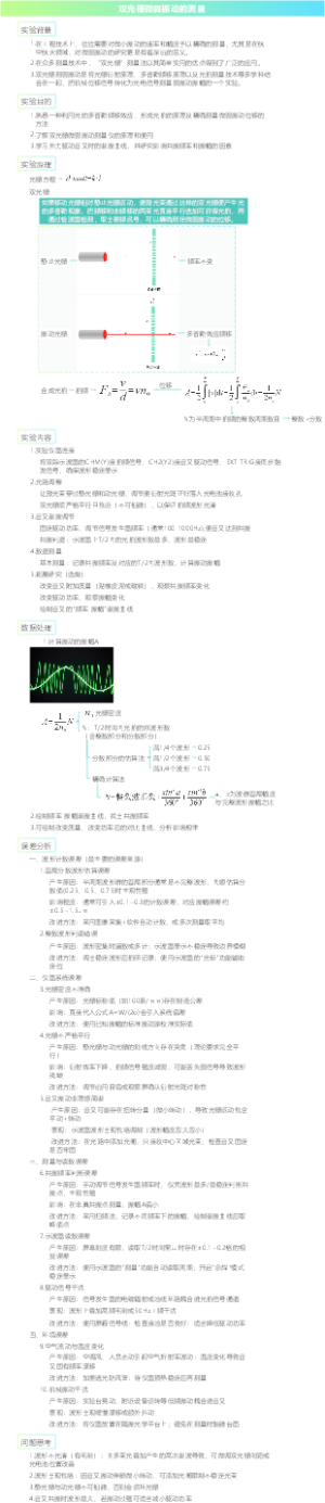 双光栅微弱振动的测量