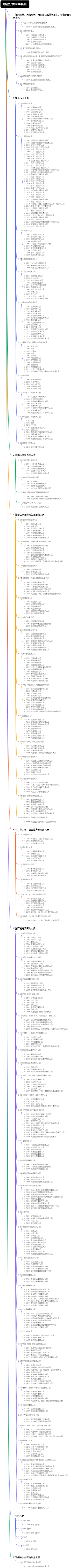 职业分类大典系统