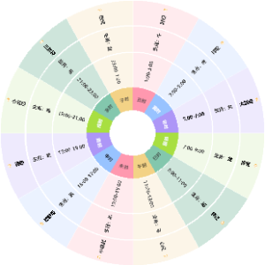 十二经络-生肖-时辰对应图
