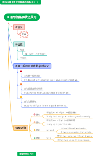 初中必修课中考If引导的条件状语从句（一）