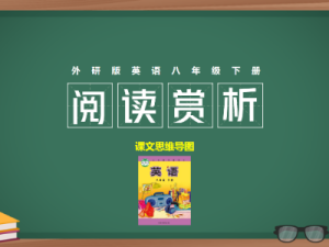 外研版英语八年级下册阅读赏析课文思维导图