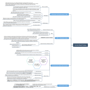 Activity Based Costing