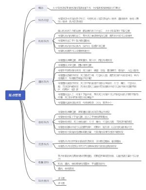 MICE踩点管理思维导图