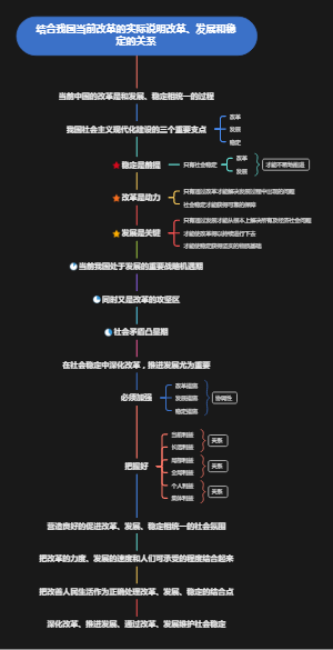 结合我国当前改革的实际说明改革、发展和稳定的关系