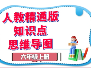人教精通版六年级英语上册知识点思维导图