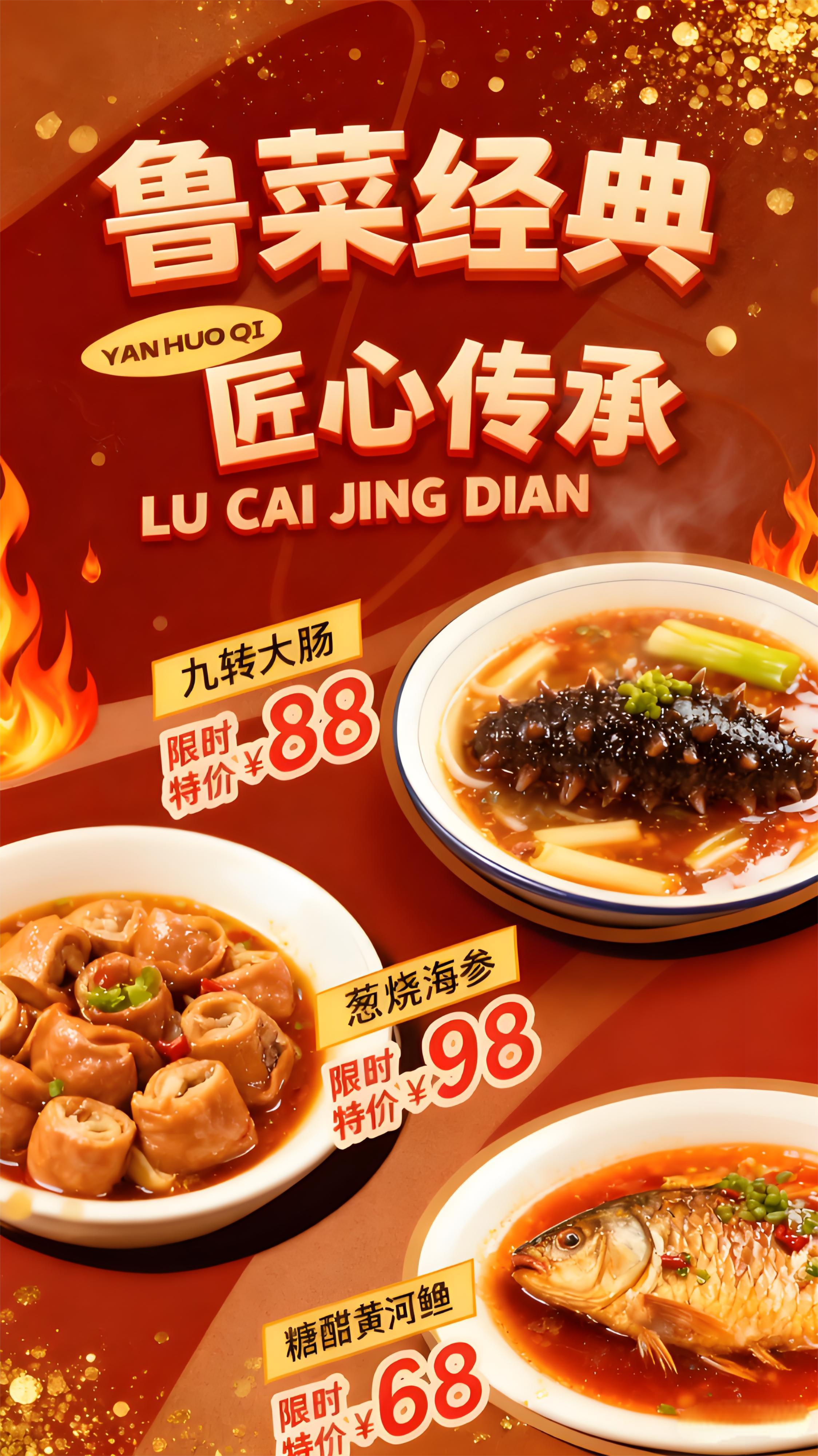 鲁菜经典限时特价，匠心传承美味来袭