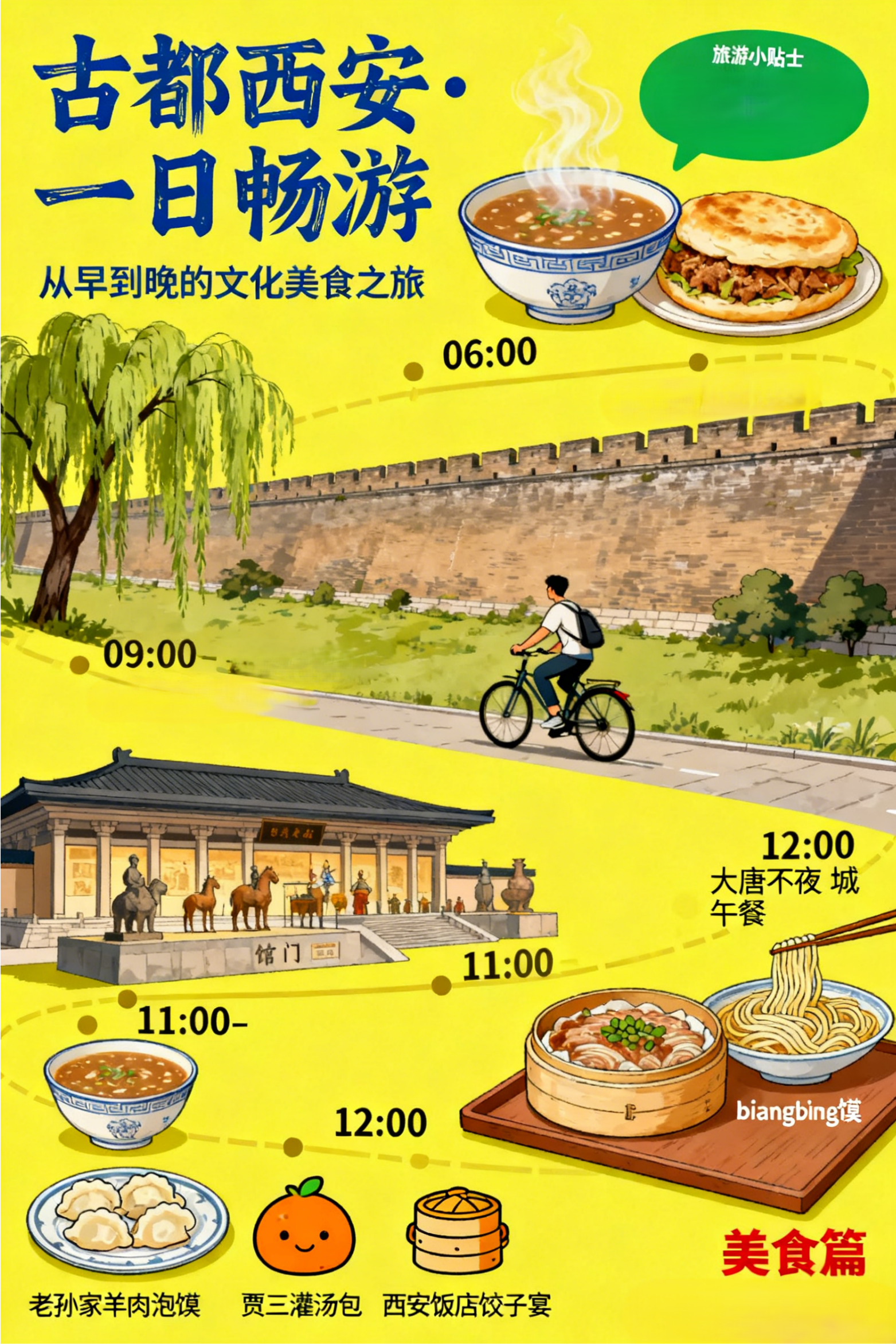 古都西安一日畅游：从早到晚的文化美食之旅