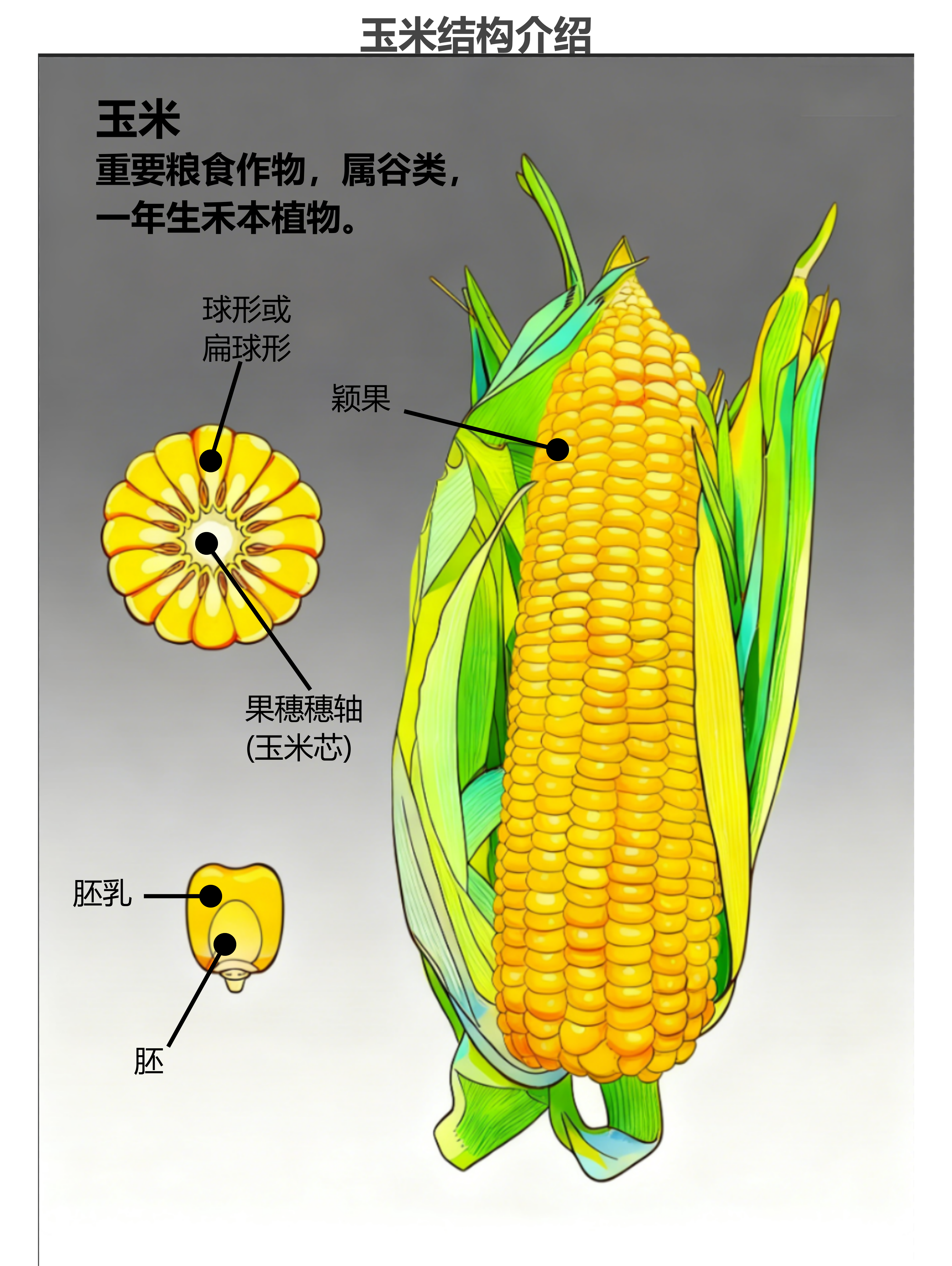 玉米结构大揭秘，一文看懂玉米各个部分！