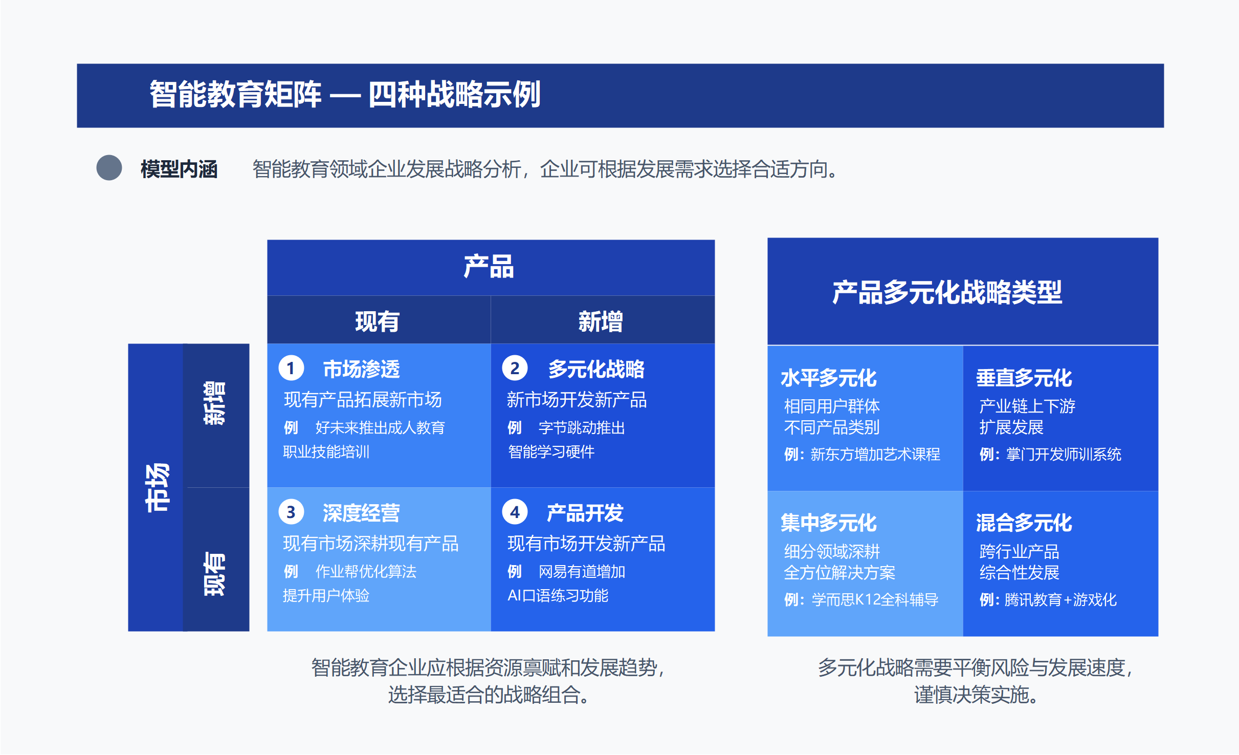 智能教育矩阵战略示例