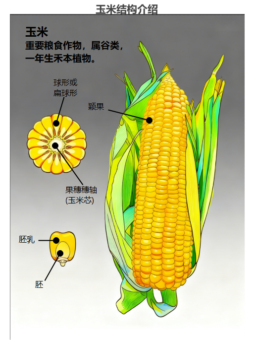 玉米结构介绍示意图