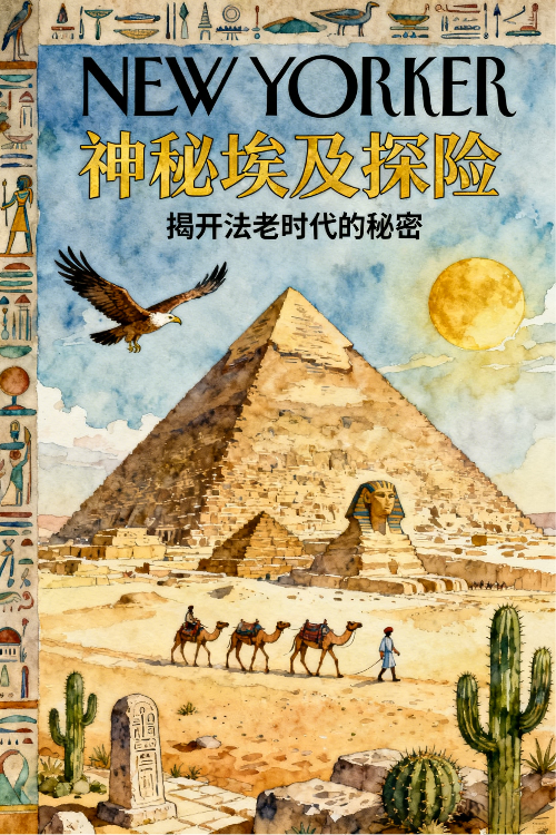 神秘埃及探险插画