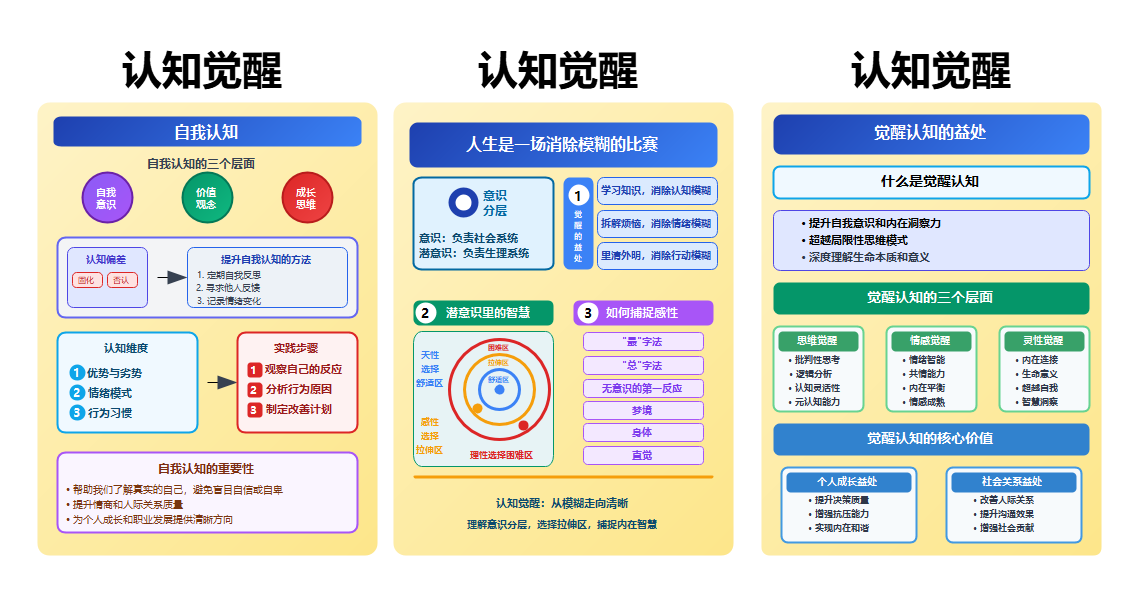 认知觉醒知识梳理图
