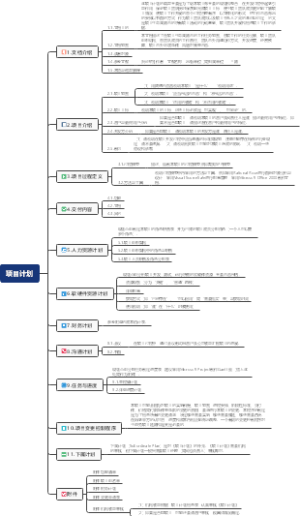 一份非常详细的（软件开发）项目计划模板