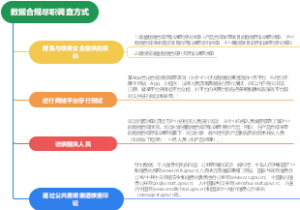 数据合规尽职调查方式