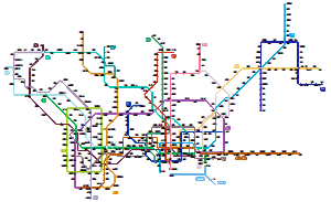深圳市地铁线路图（2024.01.27）