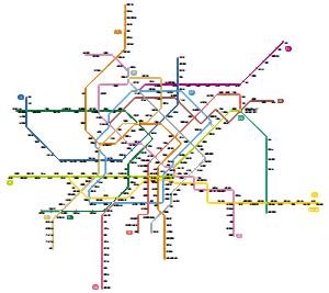 武汉市地铁线路图（2024.01.21）