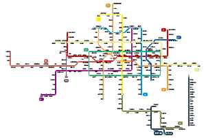 郑州市地铁线路图（2024.01.20）