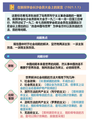 【笔记】在新民学会长沙会员大会上的发言（1921.1.1）