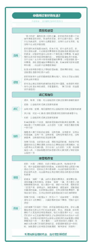你值得过更好的生活2 2023.7.6 精简版