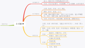 立项管理思维导图
