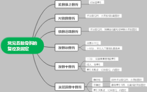 常见四肢骨折的复位及固定导图