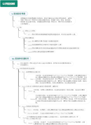 公开招投标程序思维导图