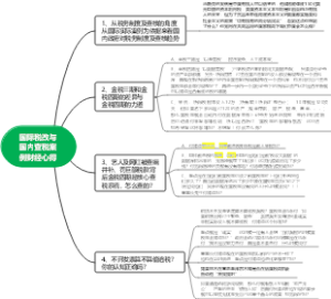 国际税改与国内查税案例财经心得思维导图