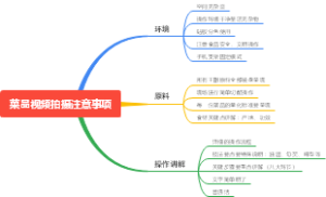 菜品视频拍摄注意事项