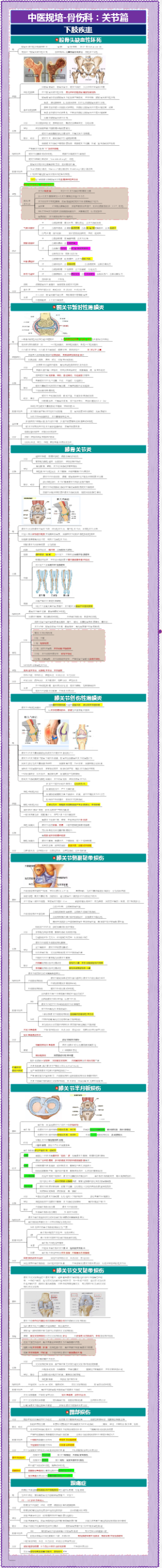 中医规培-骨伤科（关节篇）：下肢疾患