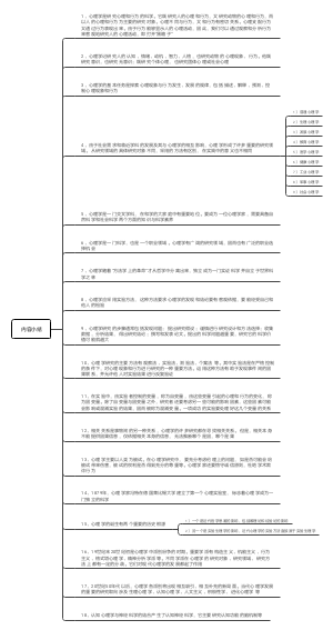 心理学内容小结