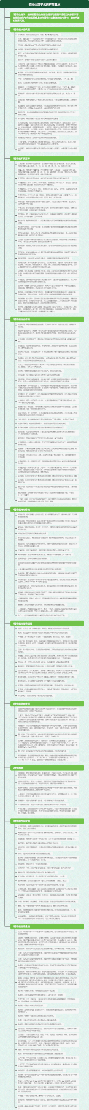 植物生理学名词解释重点