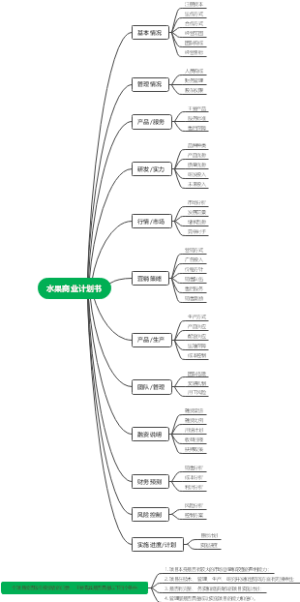 水果商业计划书