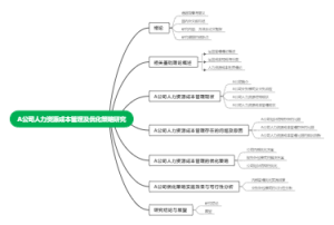 《A公司人力资源成本管理优化研究》论文结构