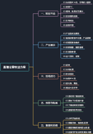 直播运营带货方案
