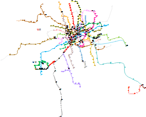 上海轨道交通全图实际走向版