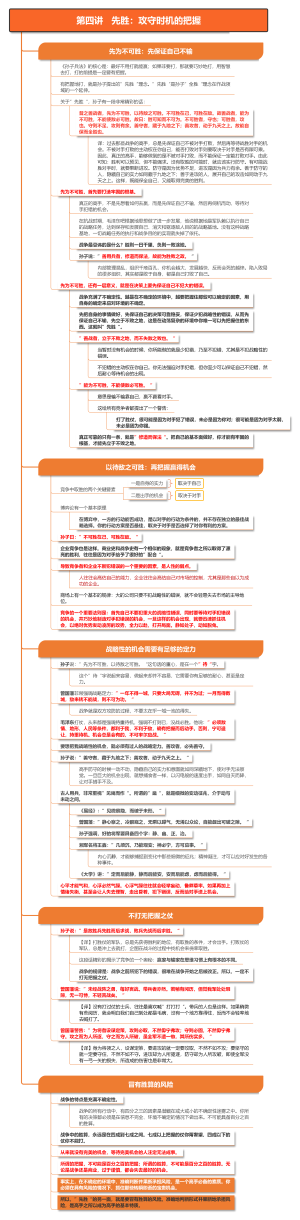 《善战者说》 第四讲   先胜：攻守时机的把握