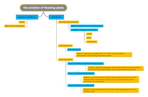 The evolution of flowering plants