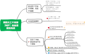 新进员工培训思维导图