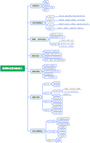 新媒体运营能力导图
