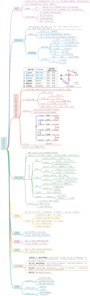 《中医基础理论》经络学说思维导图