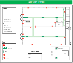 设备部消防疏散平面图