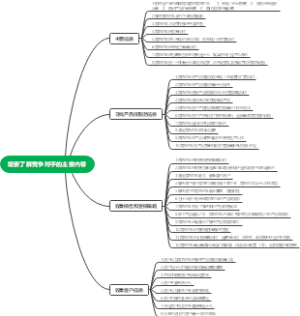 竞争对手知识导图