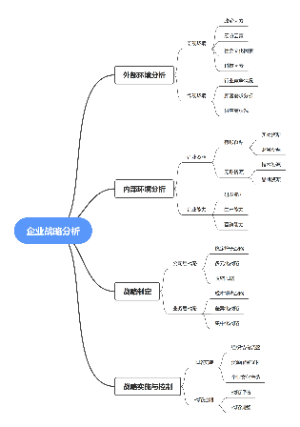 企业战略分析思维导图