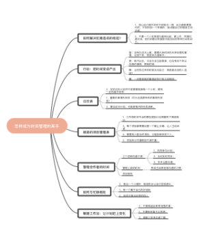 时间管理的高手