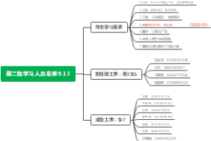 第二批学习人员名单9.13