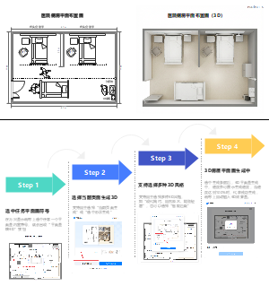 医院病房平面布置图